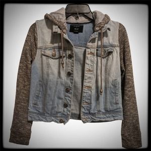 Iris Los Angeles Denim Hoodie Sweatshirt Women's Medium